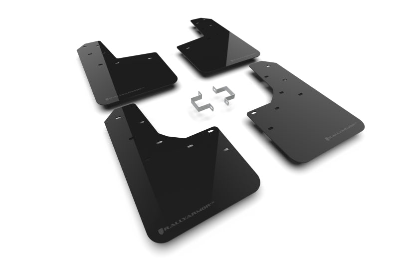 Rally Armor 23-25 Ford Ranger Raptor Black UR Mud Flap Grey Logo