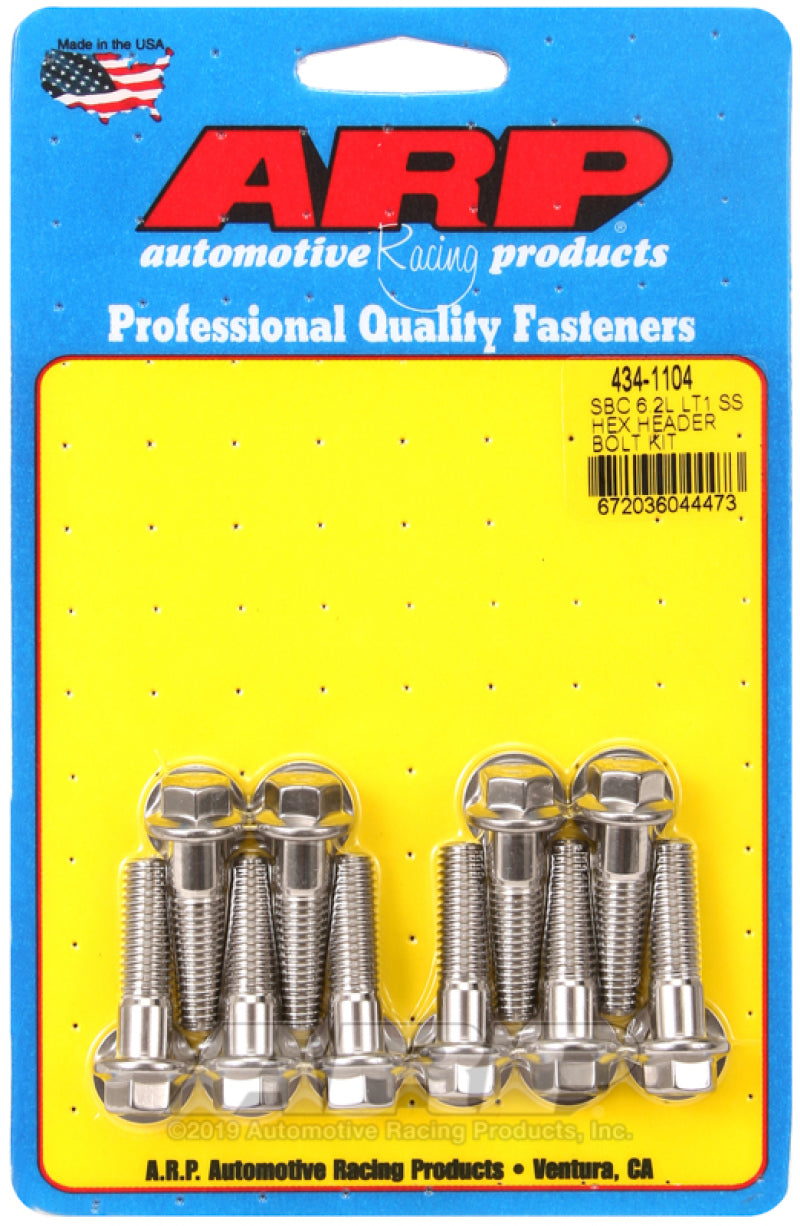 Header Bolt Kit - GM LT1 6.2L 6pt S/S