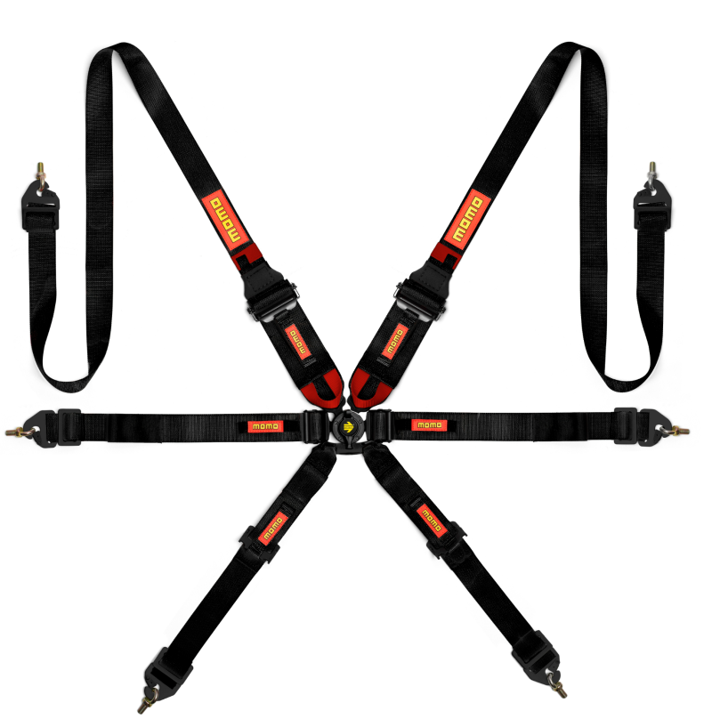 Corsa Harness 6 Point 3x3x2 Black Clip in Cam