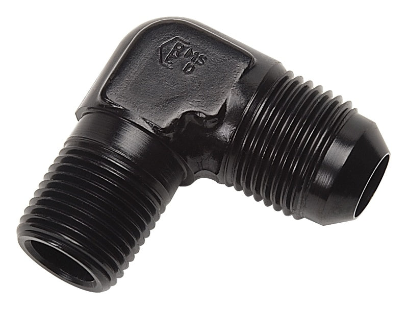 6AN 90Deg to 1/8NPT Black