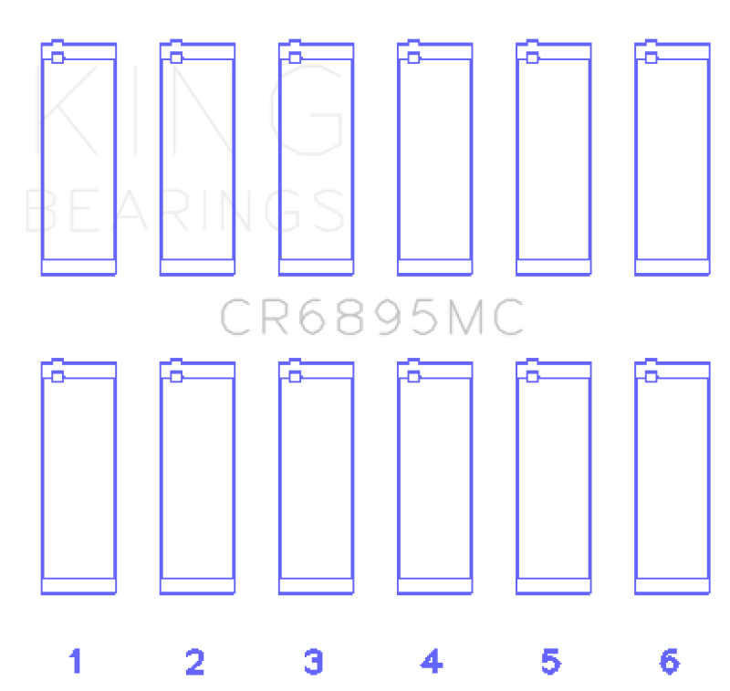 King Engine Bearings Ford Ecoboost 3.5L V6 Connecting Rod Bearing Set