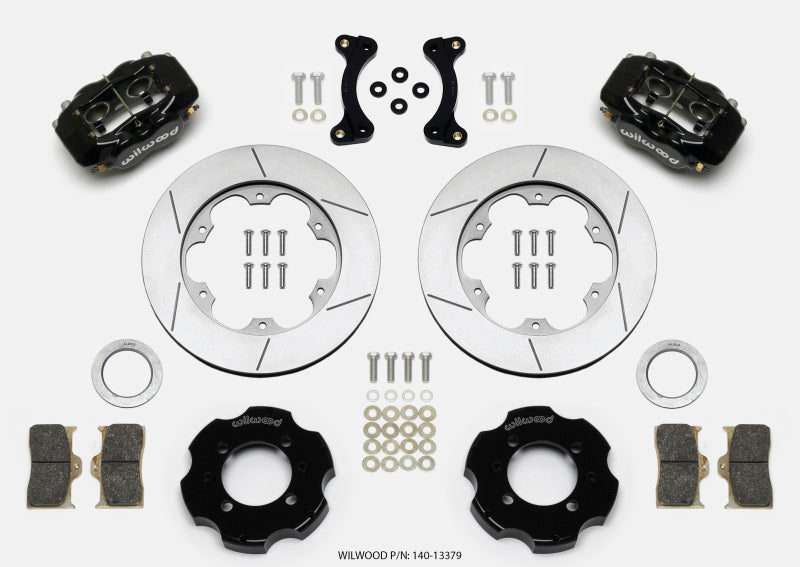 Front Disc Brake Kit Blk 90-05 Miata 11.00 GT