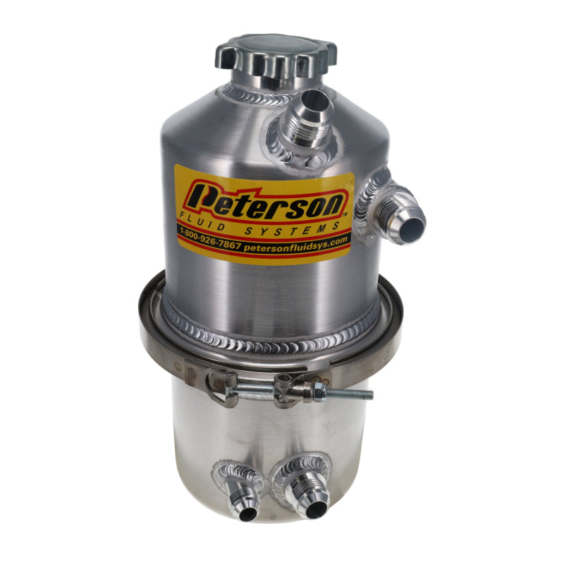 Dry Sump Tank 1.5 Gal -12an Male Fittings