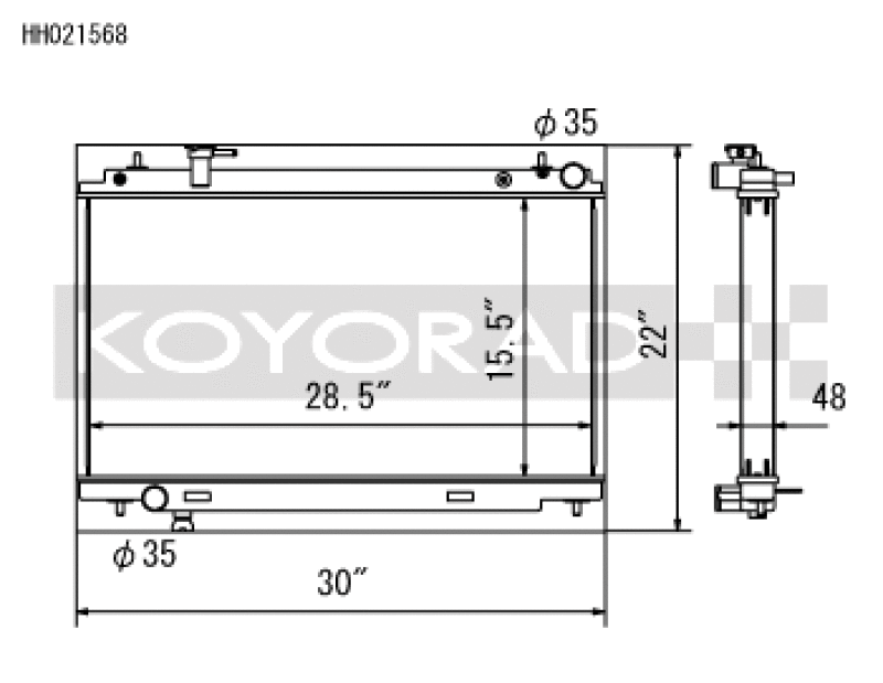 Koyo 03-06 Nissan 350Z 3.5L V6 Radiator