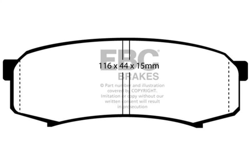 Brake Pads Yellowstuff Rear Toyota