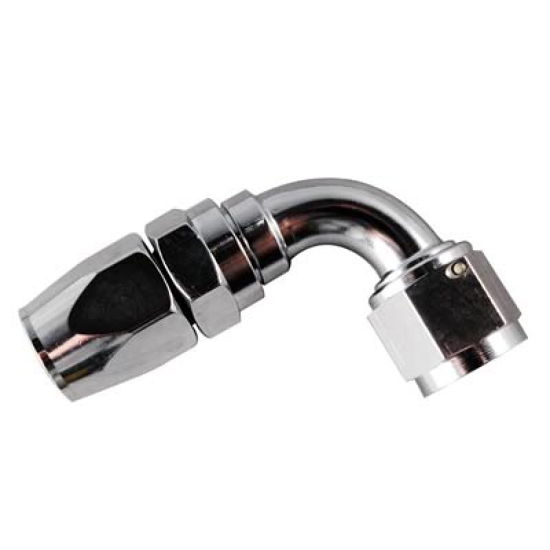 Hose Fitting #6 90 Deg Pro-Flow Chrome