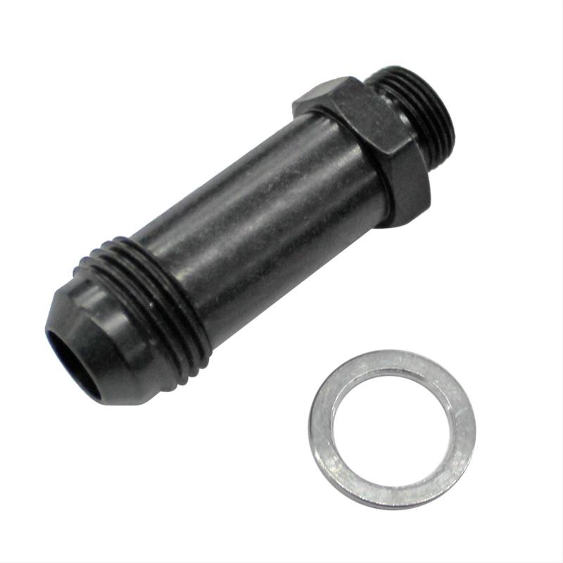 Adapter Fitting #8 x 9/16-24 Holley Blk