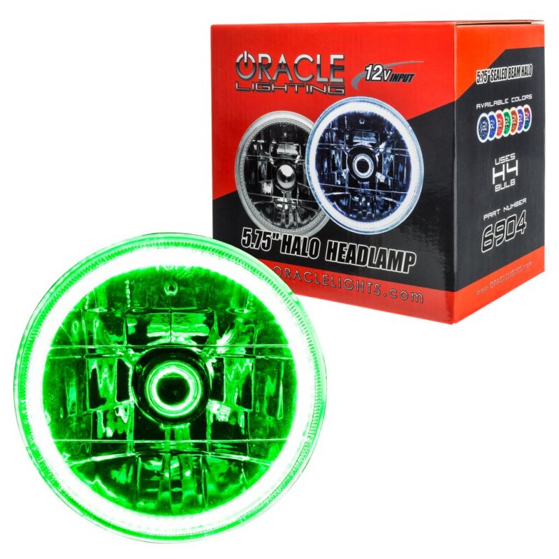5.75in Sealed Beam Green
