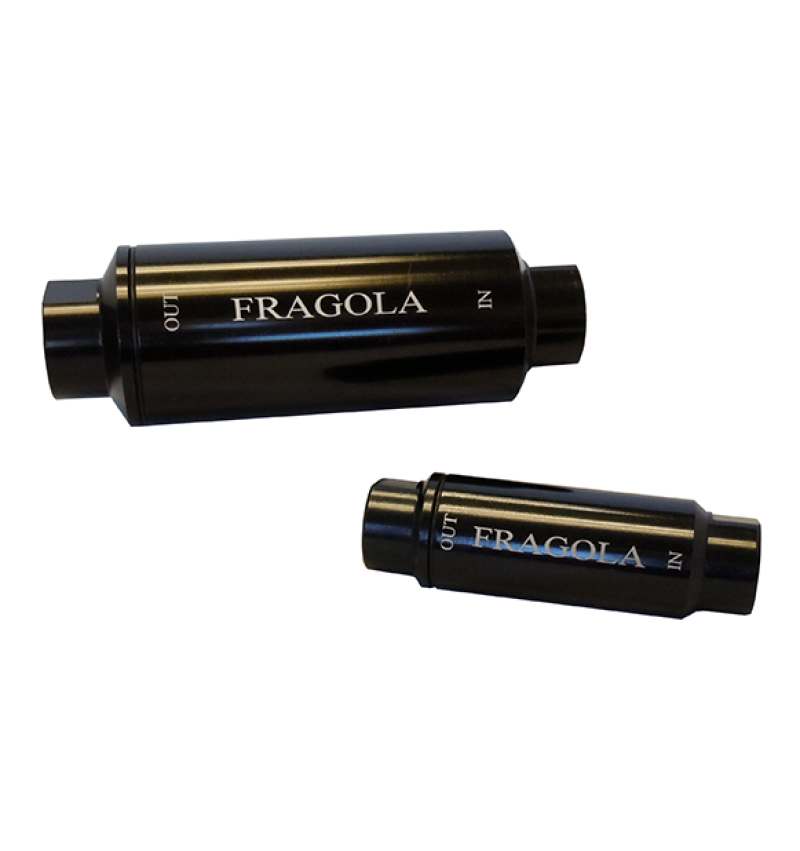Fuel Filter w/40 Micron Element #6 In/Out Black