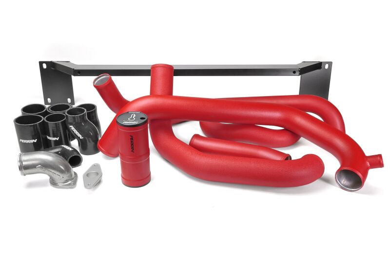 PERRIN 08-14 Subaru WRX Front Mount Intercooler Boost Tube Kit - Red