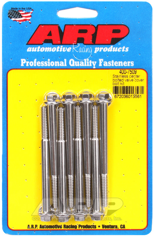 S/S Valve Cover Bolt Kit 1/4in- 20 6pt. (8)