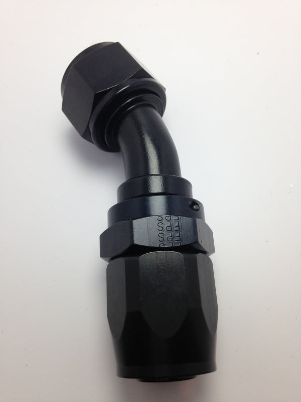 Hose Fitting #12 30 Deg Pro-Flow Black