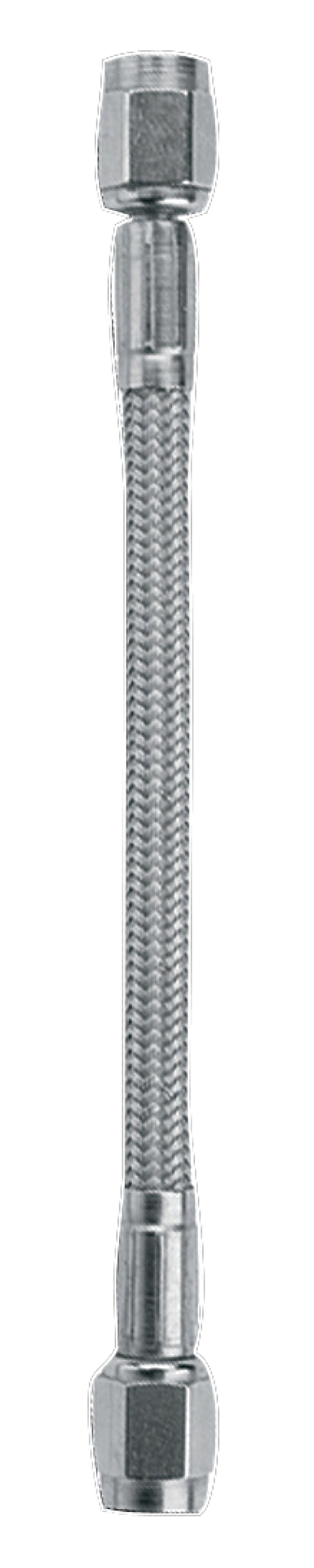 #3 PTFE 12in Hose Clear Cover 3an Female St