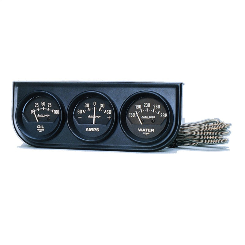 2in Black Mech.Gauge Pnl
