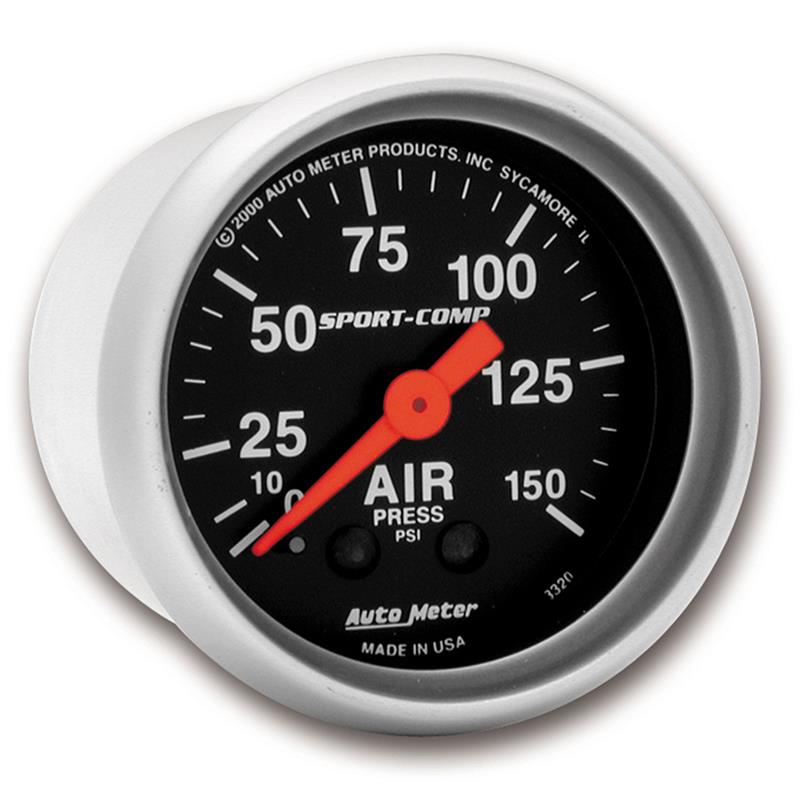 2-1/16in S/C Air Press. Gauge 0-150psi