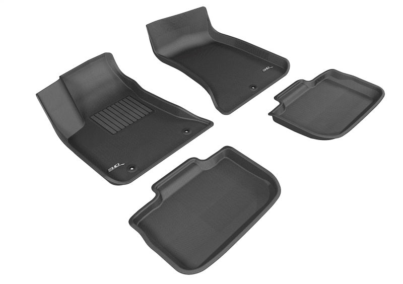 3D MAXpider 2011-2020 Dodge Charger Rwd Kagu 1st & 2nd Row Floormats - Black