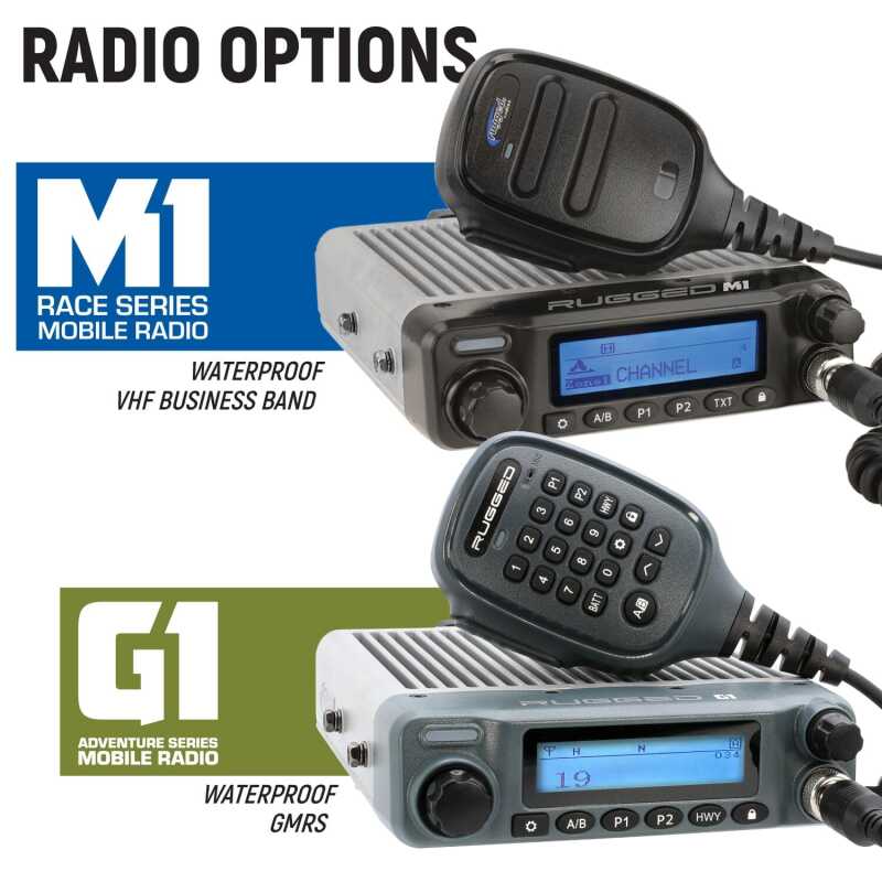 Rugged Radios Polaris General Complete Comm Kit w/ BT Intercom and 2-Way Radio 696 PLUS / G1 GMRS
