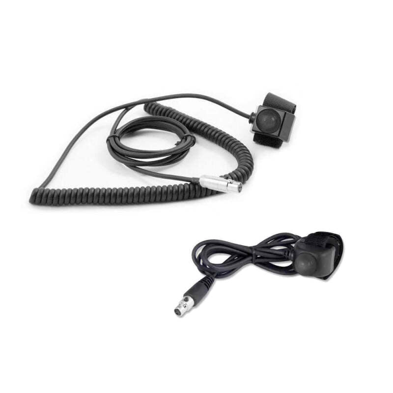 Rugged Radios Velcro Mount Push to Talk (PTT) Buttons for Intercoms Driver PTT- Coil Cord