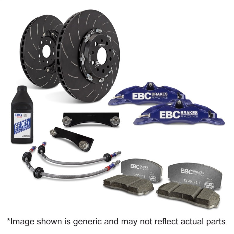 EBC Racing 12-21 Subaru BRZ/Toyota GT86 Blue Apollo-4 Calipers 330mm Rotors Front Big Brake Kit