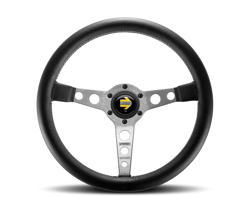 Prototipo Steering Wheel Leather Silver Spoke