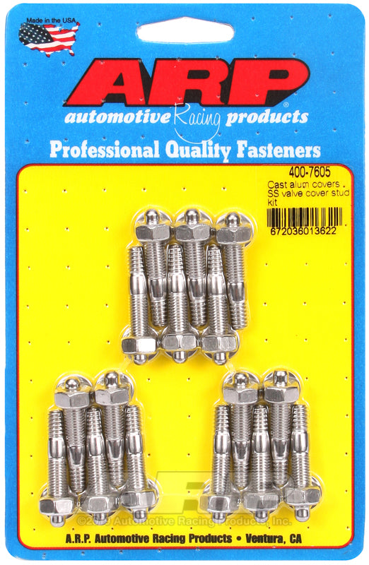 S/S Valve Cover Stud Kit 6pt. (16)