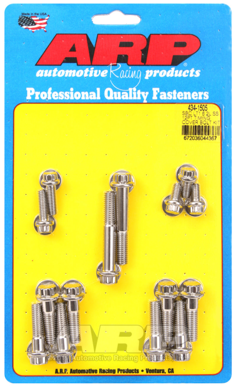 Timing Cover Bolt Kit GM LT1 6.2L 12pt S/S
