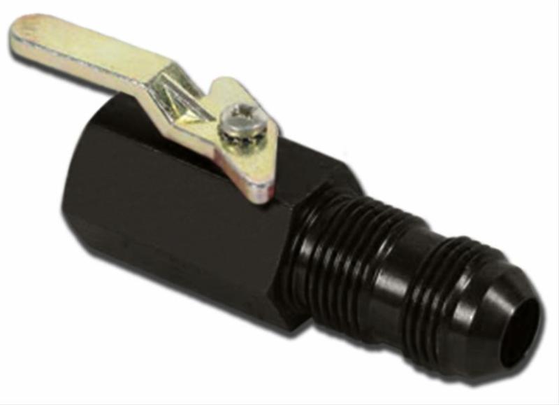 #6 Shut off Valve Black Female Inlet/Male Outlet