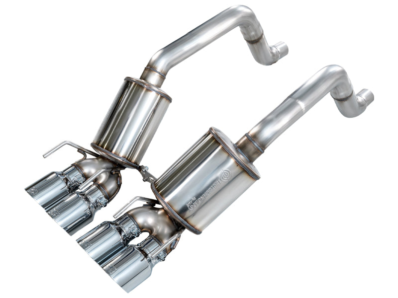 AWE Tuning 05-07 C6 Chevrolet Corvette 6.0L Touring Edition Axleback Exhaust w/ Chrome Silver Tips