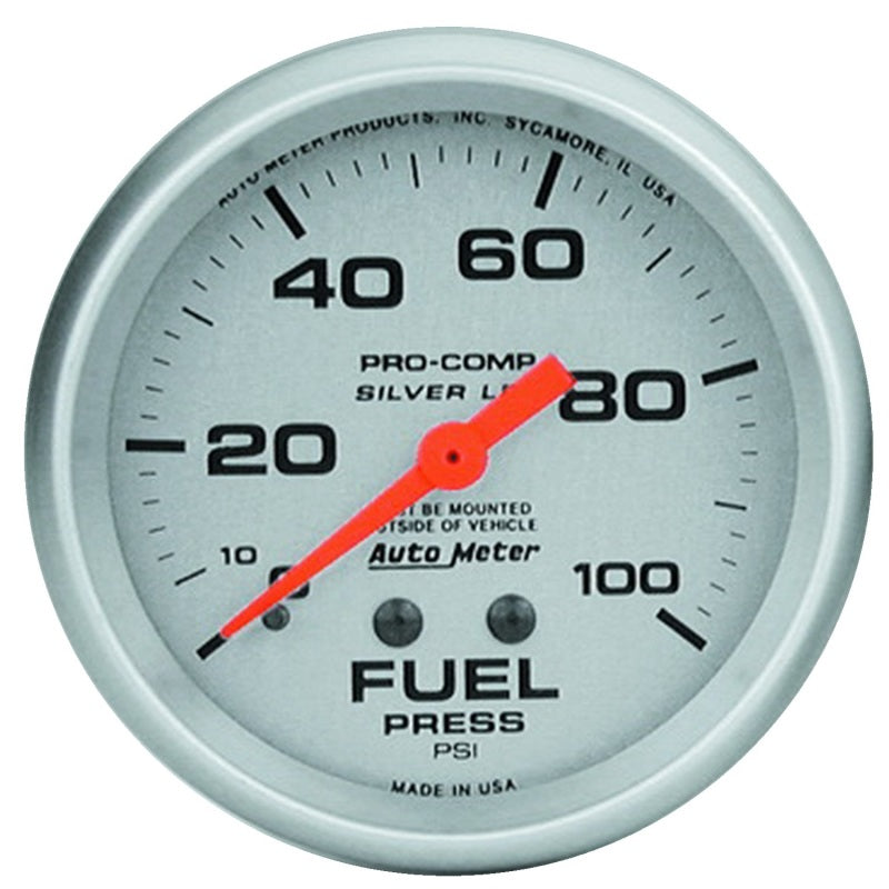 2-5/8in Ultra-Lite 0-100 Fuel Press. Gauge