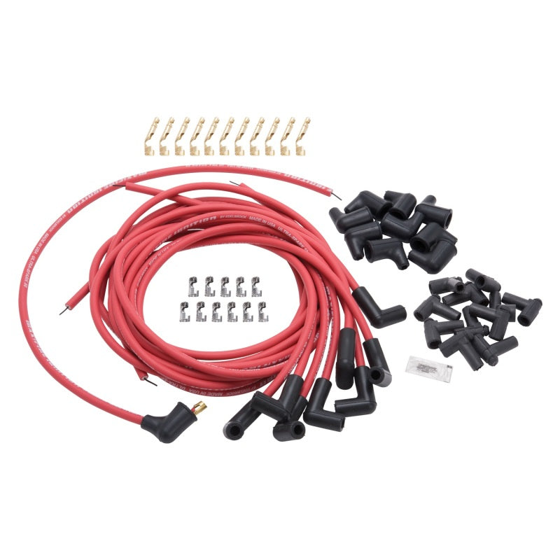 Max Fire Plug Wire Set w/HEI 90 Degree Red
