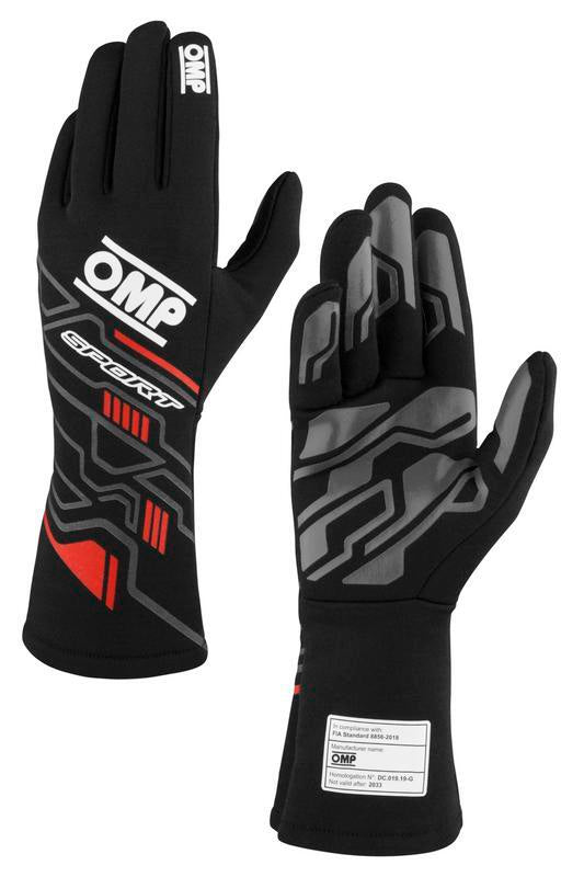 SPORT GLOVES FIA 8856-20 18 MY2025 BLACK / FLUO Y