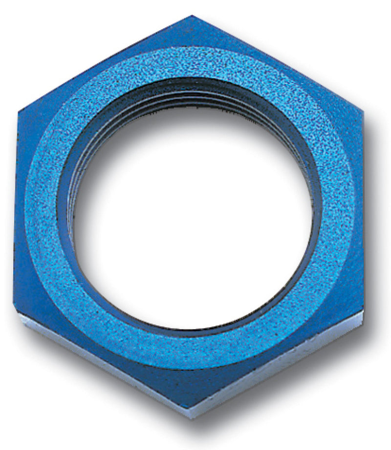 4AN Bulkhead Nuts Blue 2/pkg