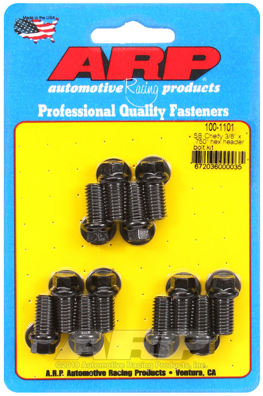Header Bolt Kit - 6pt. 3/8 x .750 UHL (12)