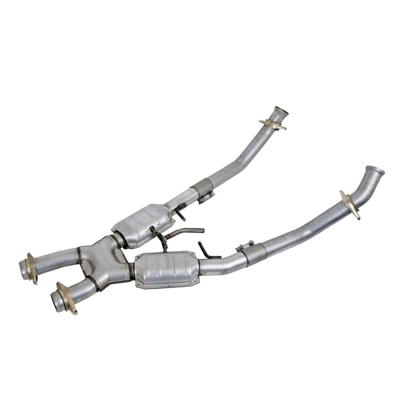 2.50 X-Pipe w/Converters - 86-93 Mustang 5.0L