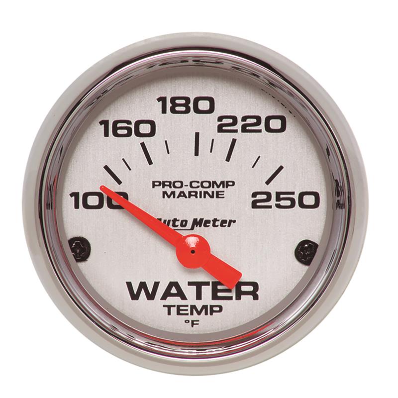 2-1/16 Water Temp Gauge 100-250F P/C Marine