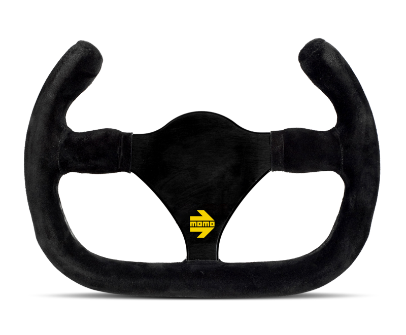 MOD 27 Cut Steering Whel Black Suede Cut