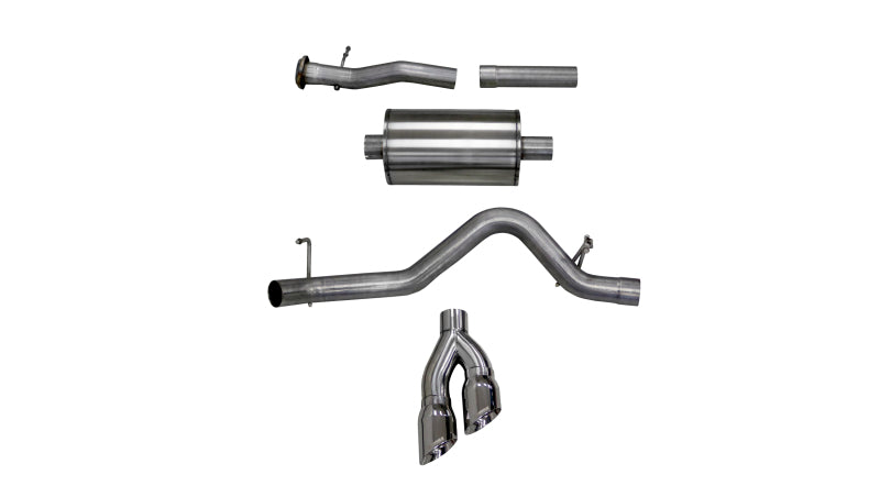 Corsa 2017-2022 Chevy Colorado 3.6L Extended Cab/ Long Bed Sport Cat-Back System Single Rear Exit