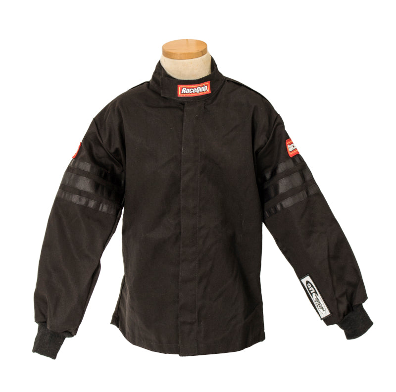 Black Jacket Kids Single Layer Large Black Trim