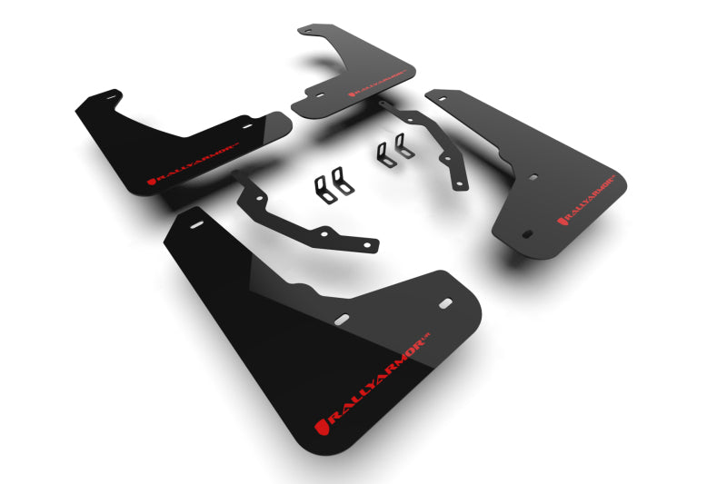 Rally Armor 24-25 Honda Prologue Black Mud Flap - Red Logo