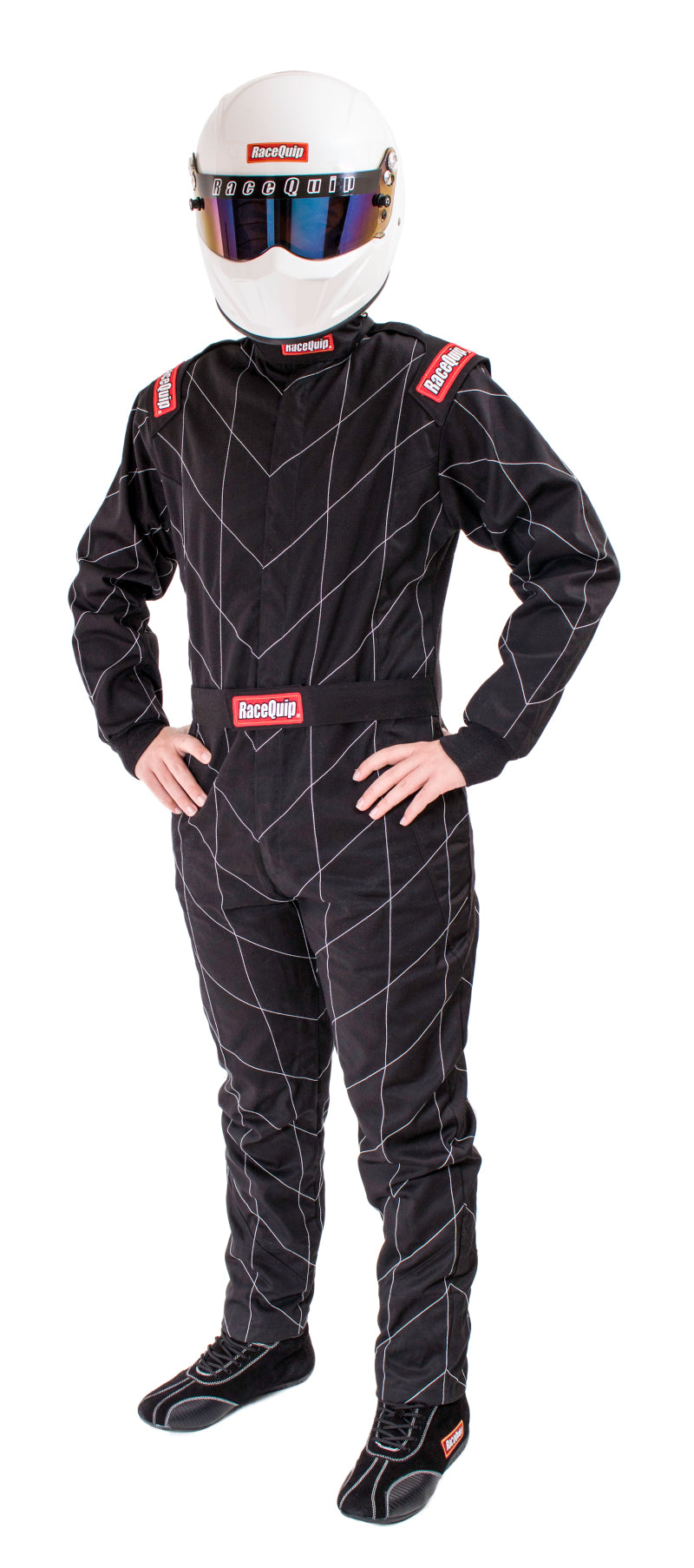 Suit Chevron Black Large SFI-1