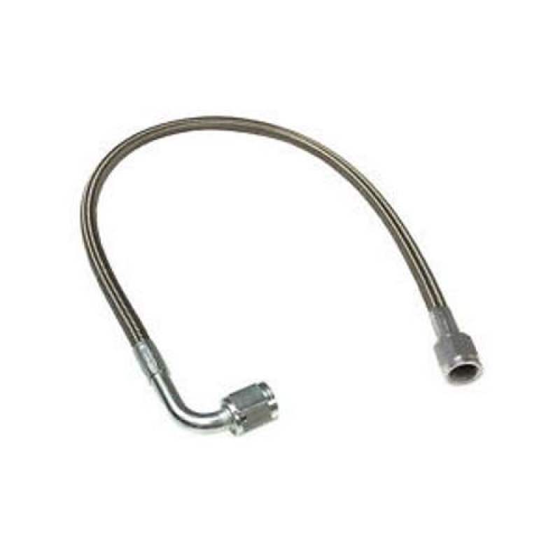 4an PTFE Hose Assembly Str x 90-Deg 10in Long