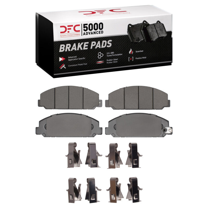 DFC 13-20 Hino 5 Rear/Front 5000 Advanced Ceramic Brake Pads and Hardware Kit