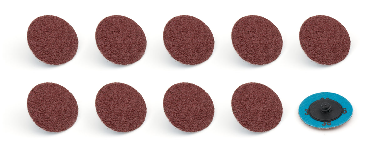 Twist Lock Sanding Disc 2in 36 Grit 10pk