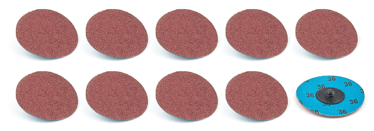 Twist Lock Sanding Disc 3in 36 Grit 10pk