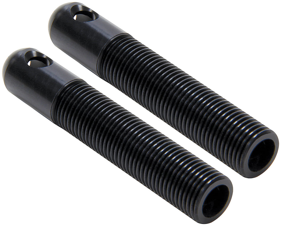 L/W Aluminum Hood Pins 3/8in Black 2pk