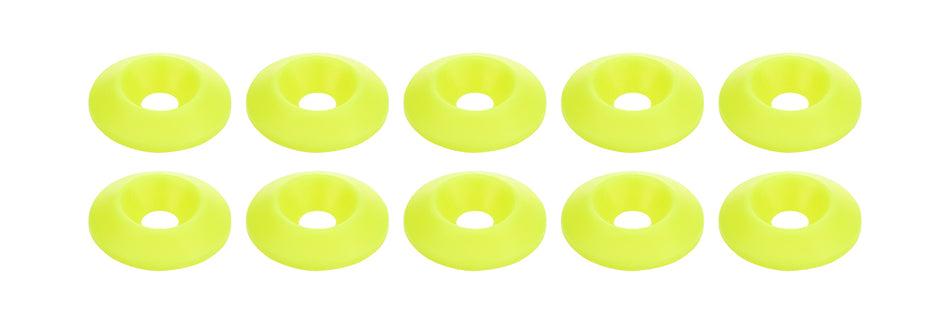 Countersunk Washer Fluorescent Yellow 10pk
