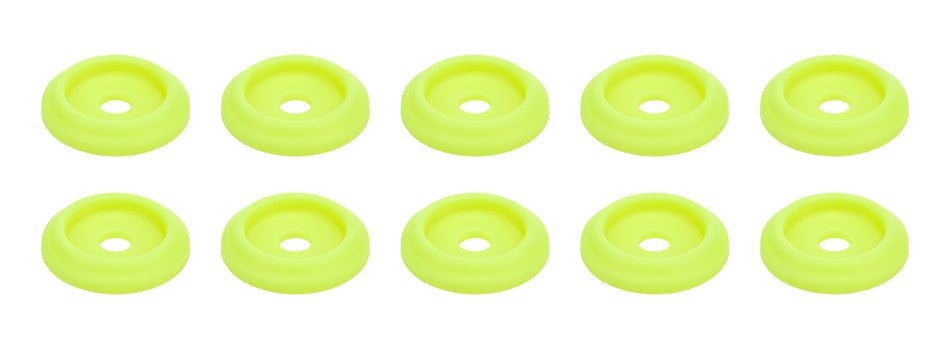 Body Bolt Washer Plastic Fluorescent Yellow 10pk
