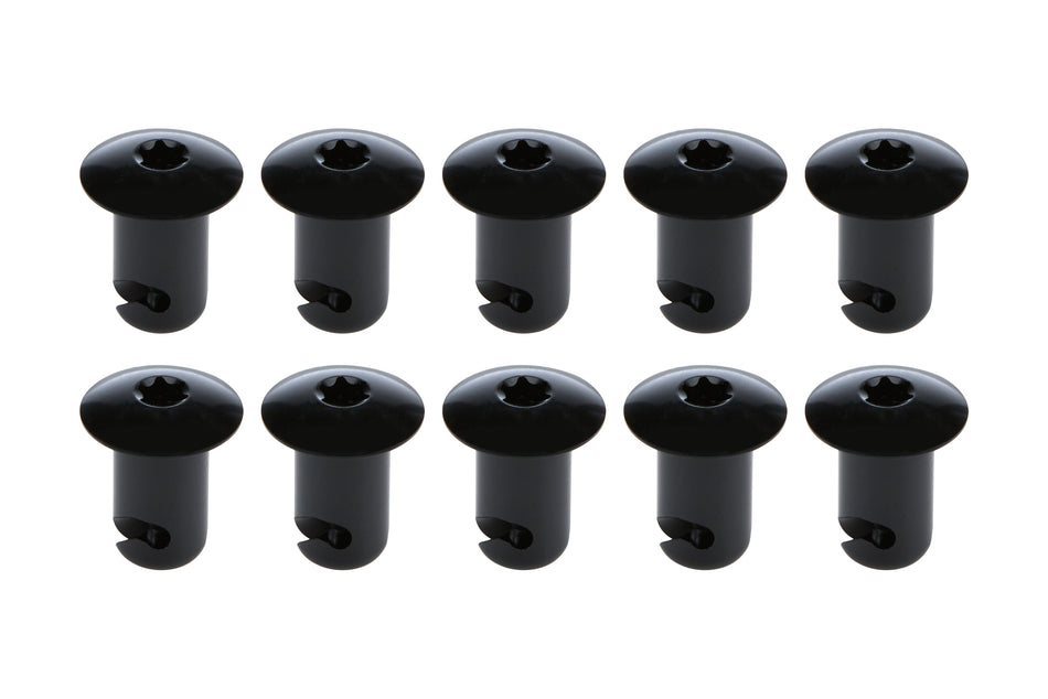 Oval Hd T-30 Torx Fast. 7/16 .500in 10pk Alum Bl