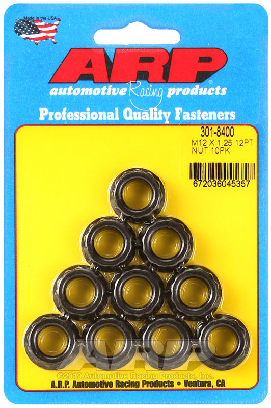 12mm X 1.25 12pt Nuts 10pk