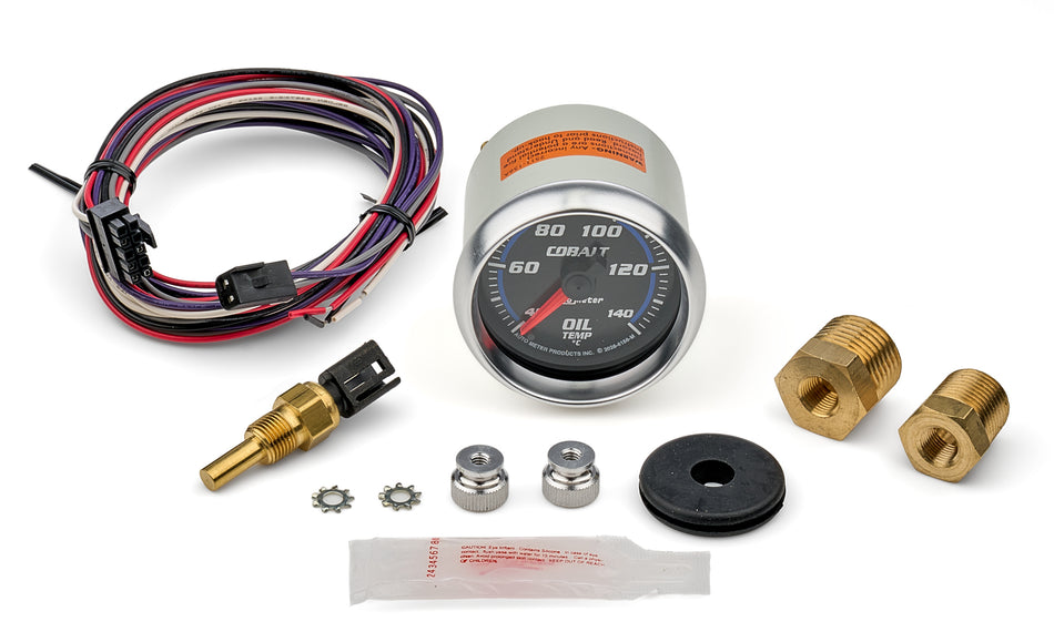 2 1/16 Oil Temp Gauge Cobalt Series Metric